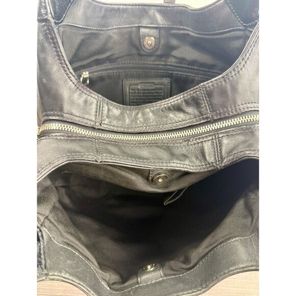 COACH Black Leather Shoulder Bag F19453 Hobo - Picture 6 of 16